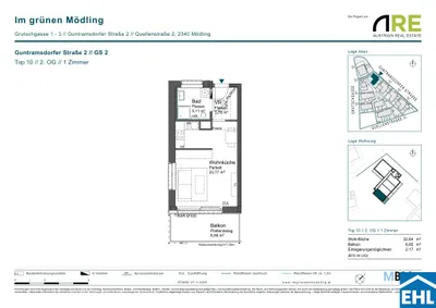 1-Zimmer-Wohnung kaufen in Mödling – 32,64 m², € 243.500 – Bild 11 von 11