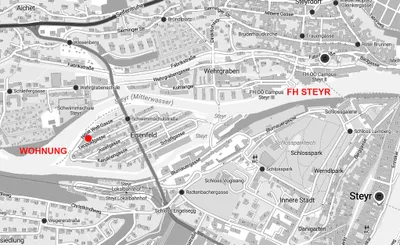 2-Zimmer-Wohnung kaufen in Steyr – 58 m², € 121.000 – Bild 13 von 13