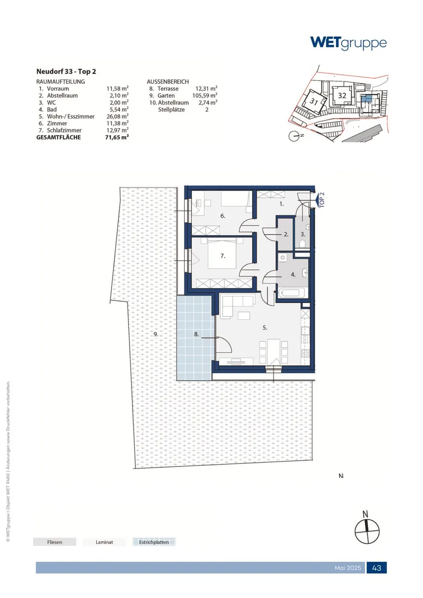 Wohnung – Weistrach, Katastralgemeinde Weistrach - Ansicht 2