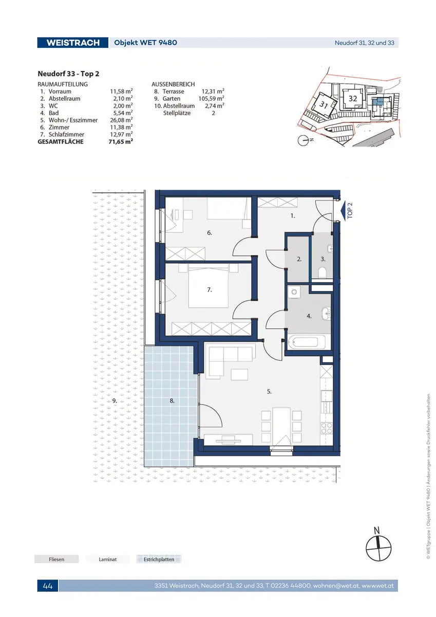 Wohnung – Weistrach, Katastralgemeinde Weistrach - Ansicht 3