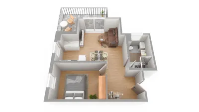 2-Zimmer-Wohnung kaufen in Linz – 47 m², € 286.500 – Bild 3 von 4