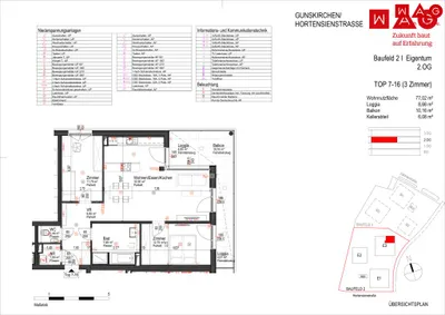 3-Zimmer-Wohnung kaufen in Wels-Land – 77,02 m², € 359.400 – Bild 6 von 6