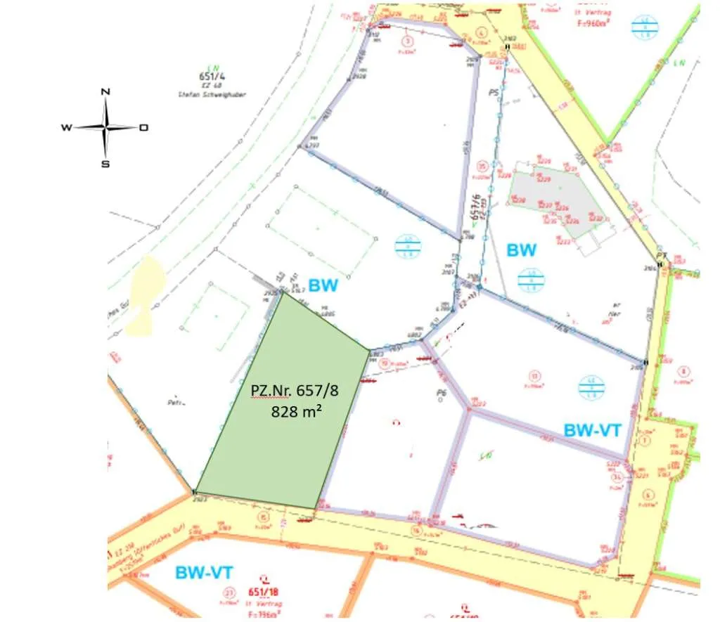 Baugrund in Behamberg, nahe Steyr - 828 m² - Ansicht 2