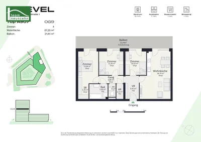 4-Zimmer-Wohnung mieten in Graz – 87,29 m², € 1.449 – Bild 29 von 29