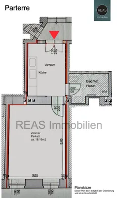 1-Zimmer-Gewerbeimmobilie mieten in Wien – 38 m², € 549 – Bild 12 von 12