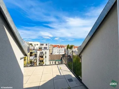 Dachgeschosswohnung mit 9,5 m² Terrasse | 2 Zimmer | U3 Kendlerstraße in 1 Gehminute – Bild 2