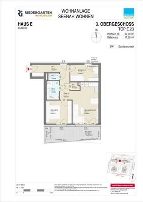 3-Zimmer-Wohnung kaufen in Klagenfurt – 67 m², € 358.000 – Bild 7 von 7