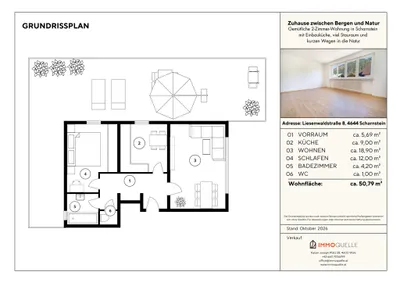 2-Zimmer-Wohnung mieten in Gmunden – 52 m², € 699 – Bild 15 von 15