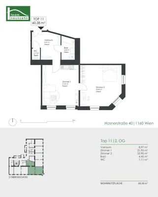 2-Zimmer-Wohnung kaufen in Wien – 60,38 m², € 339.000 – Bild 21 von 21