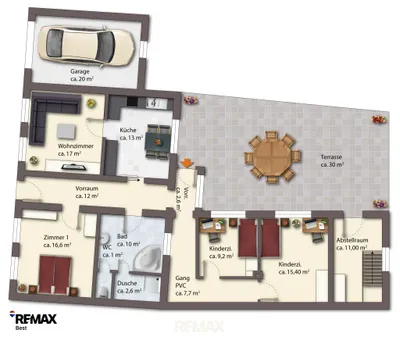 4-Zimmer-Haus kaufen in Mistelbach – 101,9 m², € 225.000 – Bild 34 von 35
