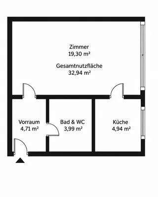 1-Zimmer-Wohnung kaufen in Wien – 33 m², € 149.000 – Bild 2 von 8