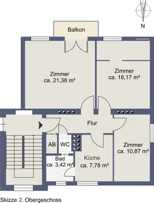 3-Zimmer-Wohnung kaufen in Salzburg Stadt – 67,86 m², € 269.900 – Bild 5 von 5