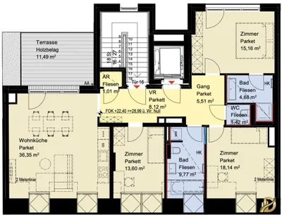 4-Zimmer-Wohnung kaufen in Wien – 113,76 m², € 1.050.000 – Bild 34 von 35