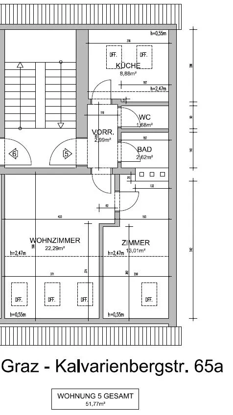 nette 2-Zimmer Wohnung in der Kalvarienbergstraße 65a zu vermieten – pohled 2