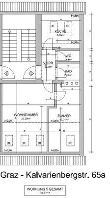 2-Zimmer-Wohnung mieten in Graz – 50,73 m², € 660 – Bild 2 von 2