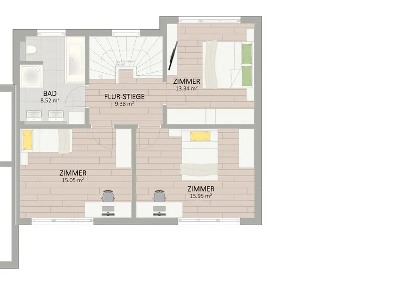 Das Beste aus Natur und Stadt. Hochwertiges Doppelhaus mit 4 Zimmer, Wärmepumpe und Vollunterkellerung - Widok 3