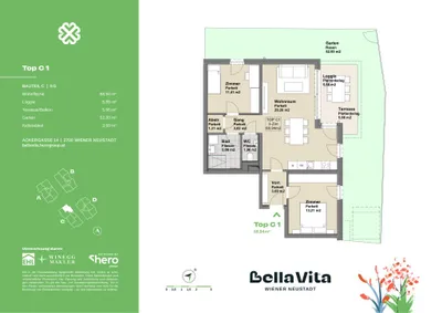 Immobilie kaufen in Wiener Neustadt – 68,94 m², € 286.000 – Bild 26 von 26