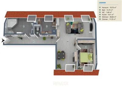2-Zimmer-Wohnung kaufen in Wien – 91 m², € 439.000 – Bild 20 von 21