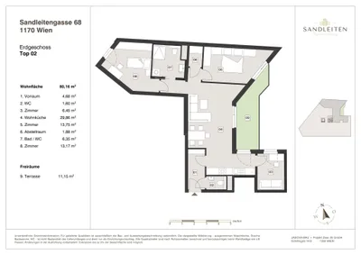 3-Zimmer-Wohnung kaufen in Wien – 80,16 m², € 519.000 – Bild 16 von 16