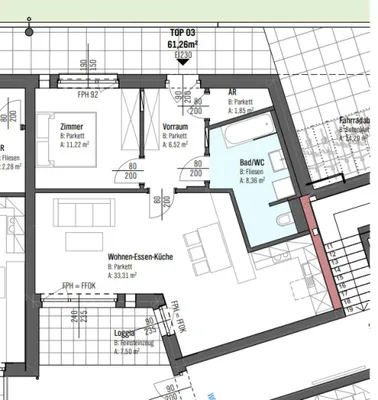 Wohnung mieten in Wels – 61,26 m², € 970 – Bild 8 von 8