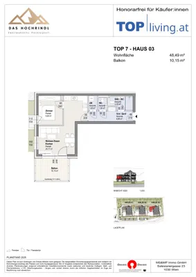 2-Zimmer-Wohnung kaufen in Feldkirchen – 48,49 m², € 342.978 – Bild 8 von 8
