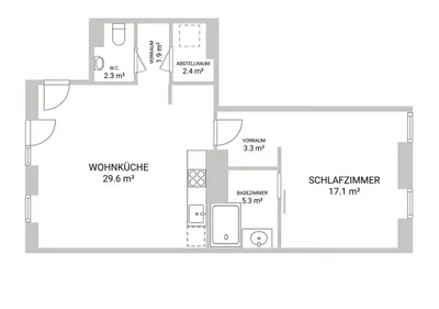 2-Zimmer-Wohnung mieten in Wien – 60,67 m², € 1.385 – Bild 13 von 13