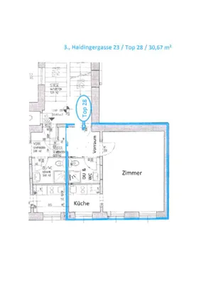 Charmante 1-Zimmer-Wohnung mit neuer Küche und Bad – Bild 3