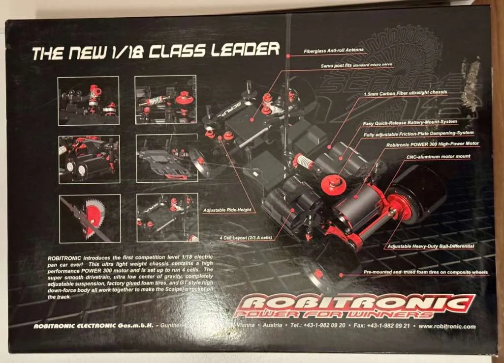 Robitronic Scalpel Vintage Pancar 1:18, € 65,- (8184 Anger