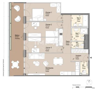 4-Zimmer-Wohnung kaufen in Wien – 95,61 m², € 1.147.300 – Bild 26 von 26