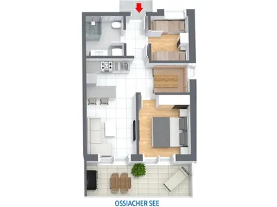3-Zimmer-Wohnung kaufen in Feldkirchen – 47 m², € 459.000 – Bild 3 von 3