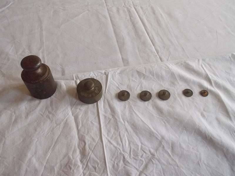 Original Apotheker-Gewichte um 1900