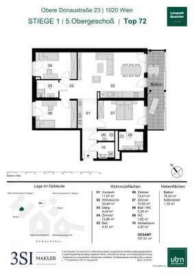 4-Zimmer-Wohnung kaufen in Wien – 107,81 m², € 1.065.000 – Bild 25 von 25