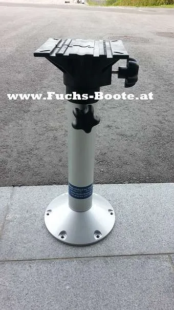 Höhenverstellbarer Bootssitzsockel Aus Aluminium | 7-stufig, 33-48,3 Cm, Drehbar, Verriegelbar, Für Alle Marken