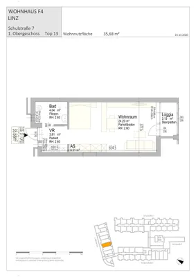 1-Zimmer-Wohnung mieten in Linz – 35,68 m², € 759 – Bild 8 von 40