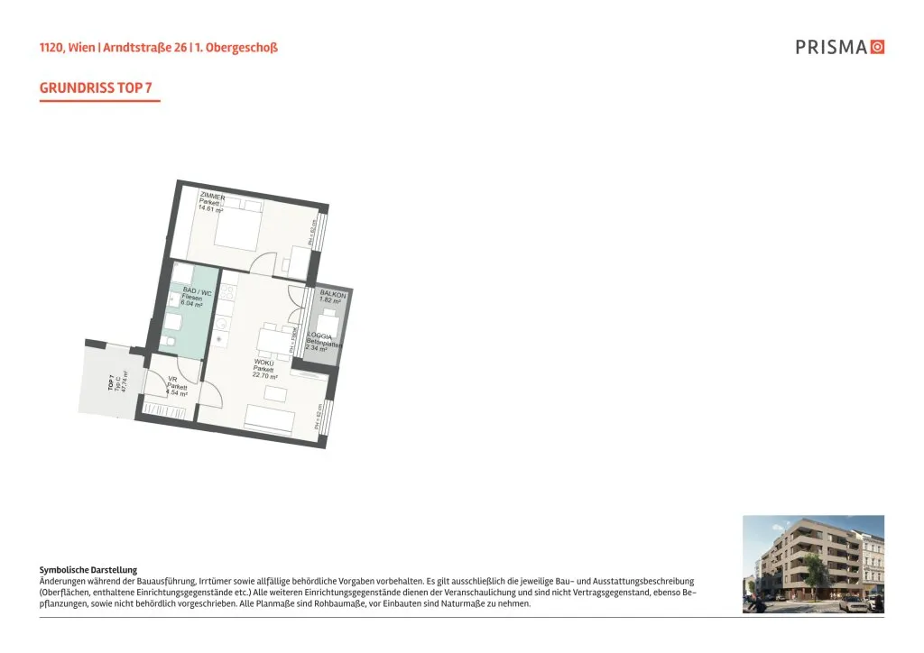 2-Zimmer-Wohnung mit sonniger Loggia - Ideal als Anlage - Ansicht 3