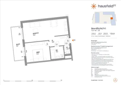 Unbefristete Neubau-Mietwohnung im Oberen Hausfeld Top 2.25 | Termin online buchen: www.hausfeld22.at/nordlicht – Bild 2