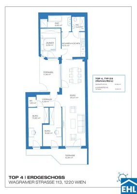 4-Zimmer-Wohnung kaufen in Wien – 92,89 m², € 580.713 – Bild 7 von 7