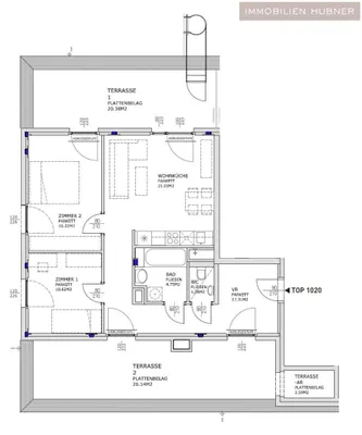 3-Zimmer-Wohnung mieten in Wien – 70,61 m², € 1.495 – Bild 10 von 13
