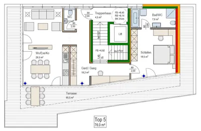 2-Zimmer-Wohnung mieten in Dornbirn – 75,9 m², € 1.350 – Bild 5 von 5
