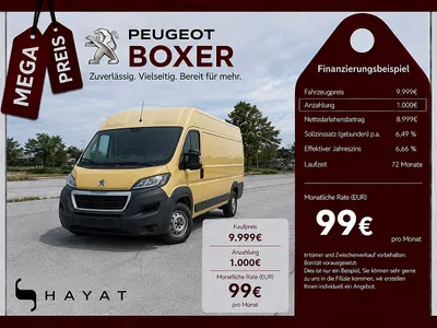 Peugeot Boxer 3300 L1H1 2,0 HDi 130 Euro6 /// FINANZIER... Transporter / Kastenwagen