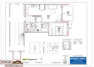 2-Zimmer-Wohnung kaufen in Braunau am Inn – 55,83 m², € 189.000 – Bild 9 von 11
