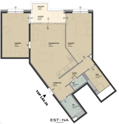 3-Zimmer-Wohnung kaufen in Wien – 88,6 m², € 523.800 – Bild 16 von 17