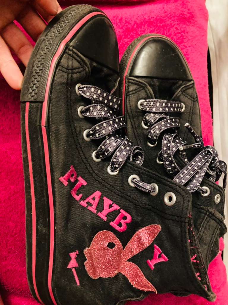 Playboy Converse Gr. 37 schwarz pink