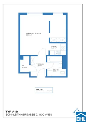 Immobilie kaufen in Wien – 41,54 m², € 224.000 – Bild 14 von 14