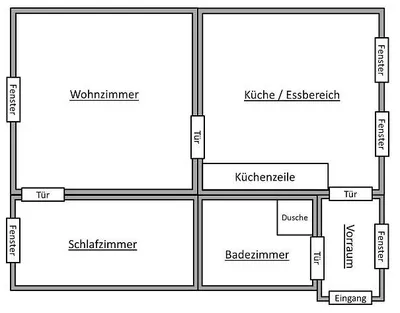 2-Zimmer-Wohnung mieten in Graz – 50 m², € 550 – Bild 2 von 13