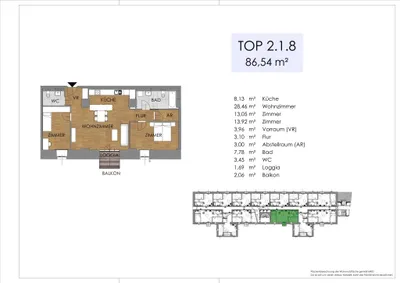 1-Zimmer-Wohnung kaufen in Bruck an der Leitha – 43,66 m², € 181.000 – Bild 25 von 46