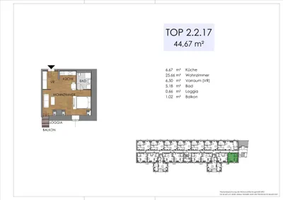 1-Zimmer-Wohnung kaufen in Bruck an der Leitha – 43,66 m², € 181.000 – Bild 46 von 46
