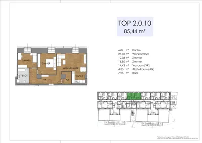 1-Zimmer-Wohnung kaufen in Bruck an der Leitha – 43,66 m², € 181.000 – Bild 15 von 46