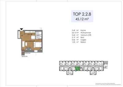1-Zimmer-Wohnung kaufen in Bruck an der Leitha – 43,66 m², € 181.000 – Bild 37 von 46