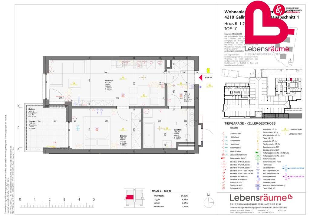 GALLNEUKIRCHEN - 2-Zimmer-Wohnung - Neubauprojekt "Wohnidylle - Top B.10 - Ansicht 3